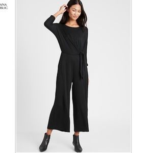 Banana Republic Cozy Ribbed Dolman-Sleeve Jumpsuit